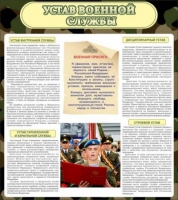 Стенд "Устав военной службы" - «globural.ru» - Балашиха