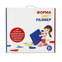 Подвижная развивающая игра "Форма, цвет, размер" - «globural.ru» - Балашиха