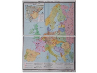 Учебная карта "Европа 1924-1939 гг" 1050*1420 мм (матовое, 2-стороннее лам.) - «globural.ru» - Балашиха