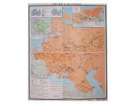 Учебная карта "Россия 1907-1914 гг." 1420*1100 мм (матовое, 2-стороннее лам.) - «globural.ru» - Балашиха