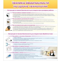 Стенд "Техника безопасности на уроке технологии" - «globural.ru» - Балашиха