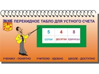 Перекидное табло для устного счета (ламинированное) - «globural.ru» - Балашиха