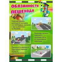 Стенд "Обязанности пешехода" - «globural.ru» - Балашиха