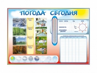 Стенд-уголок маркерный "Погода сегодня" - «globural.ru» - Балашиха