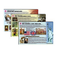 Комплект таблиц по истории раздаточных "Новая история. Часть1" (цвет., лам., формат А4, 6 штук) - «globural.ru» - Балашиха