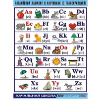 Таблица демонстрационная "Английский алфавит в картинках"(100x140) - «globural.ru» - Балашиха