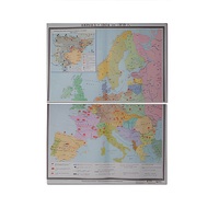 Учебная карта "Европа 1924-1939 гг" 1050*1420 мм (матовое, 2-стороннее лам.) - «globural.ru» - Балашиха