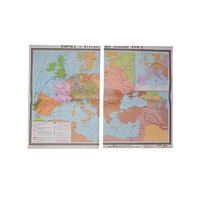 Учебная карта "Европа в 16 - первой половине 17 в.в." 1030*1420 мм (матовое, 2-стороннее лам.) - «globural.ru» - Балашиха