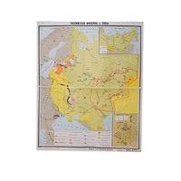 Учебная карта "Российская империя в 18 в." (матовое, 2-стороннее лам.) - «globural.ru» - Балашиха