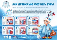 Стенд "Как правильно чистить зубы" - «globural.ru» - Балашиха