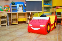 Напольная игрушка "Машинка - гонка" с аппликацией (ВИК) - «globural.ru» - Балашиха