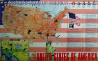 Учебная карта США на английском языке - «globural.ru» - Балашиха