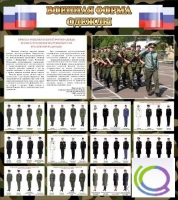 Стенд "Военная форма одежды (флаг РФ)" - «globural.ru» - Балашиха