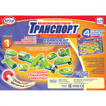 Магнитный конструктор Транспорт "Смешай и собери". Серия 1. Комплект на группу 3-5 лет. - «globural.ru» - Балашиха