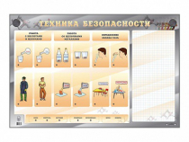 Электрифицированный стенд "Техника безопасности" с маркерными полями - «globural.ru» - Балашиха