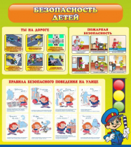 Стенд "Безопасность детей" (вариант 1) - «globural.ru» - Балашиха