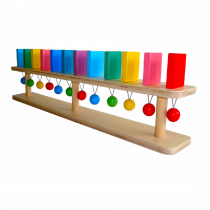 Тактильно-развивающая панель "Разноцветное домино" (настенный модуль, 12 домино) - «globural.ru» - Балашиха