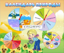 Стенд "Календарь природы" (вариант 1) - «globural.ru» - Балашиха