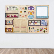 Дидактическая настенная панель «Уголок дежурных по столовой» - «globural.ru» - Балашиха