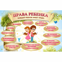 Стенд "Права ребенка" 1,5х1,0 - «globural.ru» - Балашиха