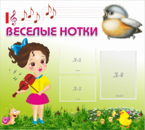 Стенд "Веселые нотки" - «globural.ru» - Балашиха