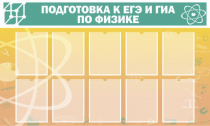 Стенд "Подготовка к ЕГЭ и ОГЭ по физике вариант 2 (10 карманов)" - «globural.ru» - Балашиха