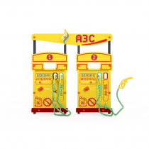 Учебно-игровой макет "Заправка АЗС" стационарный - «globural.ru» - Балашиха