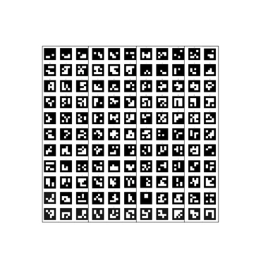 Поле aruco-меток, не бликующая поверхность 101 метка - «globural.ru» - Балашиха