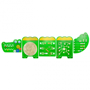 Тактильно-развивающая панель «Крокодил Дилли» - «globural.ru» - Балашиха