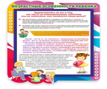 Стенд "Возрастные особенности ребенка" - «globural.ru» - Балашиха